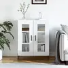 Image de vidaXL Buffet Blanc bois d'ingénierie