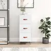 Image de vidaXL Buffet - Blanc brillant