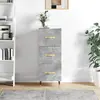 Image de vidaXL Buffet Gris béton 34,5x34x90 cm