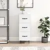 Image de vidaXL Buffet - Blanc brillant 34,5x34x90 cm