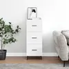 Image de VIDAXL Buffet - Bois d'ingénierie - Blanc brillant