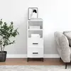 Image de vidaXL Buffet Blanc brillant
