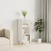 Image de vidaXL Buffet Blanc Brillant