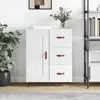 Image de vidaXL Buffet Blanc brillant 69,5x34x90 cm