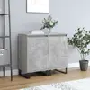 Image de VIDAXL Buffets 2 pcs - Gris béton