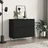 Image de vidaXL Buffets 831151 - 2 pcs noir
