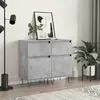 Image de vidaXL Buffets 2 pcs - Gris béton