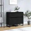 Image de vidaXL Buffets 2 pcs - Noir