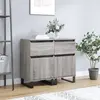 Image de vidaXL Buffets sonoma gris 40x35x70 cm 2 pièces