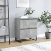 Image de vidaXL Buffet Gris béton - 60x35x70 cm