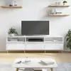 Image de VIDAXL Meuble TV - Blanc brillant