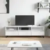 Image de vidaXL Meuble TV - Blanc brillant