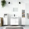 Image de vidaXL Armoire salle de bain Blanc