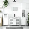 Image de vidaXL Armoire salle de bain - 30x30x100 cm