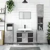 Image de vidaXL Armoire salle de bain gris béton 80x33x60cm
