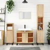Image de vidaXL Armoire salle de bain chêne