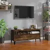 Image de vidaXL Meuble TV - Chêne Fumé