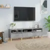 Image de vidaXL Meuble TV - Gris béton