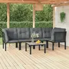 Image de VIDAXL Salon de jardin 6 pcs - Résine tressée