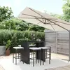 Image de vidaXL Ensemble de bar 7 pcs noir rotin