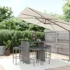 Image de vidaXL Ensemble de bar de jardin 7 pcs avec coussins - Poly rotin