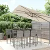 Image de vidaXL Ensemble de bar 9 pcs Gris