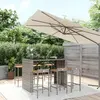 Image de vidaXL Ensemble de bar jardin 7 pcs Grise
