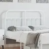 Image de vidaXL Tête de lit de remplacement métal blanc 120 cm