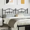 Image de vidaXL Tête de lit de remplacement métal noir 160 cm