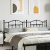 Image de vidaXL Tête de lit de remplacement métal noir 200 cm