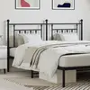 Image de vidaXL Tête de lit de remplacement métal noir 160 cm