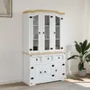 Image de vidaXL Buffet haut - Blanc - 112x43x196 cm