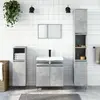 Image de vidaXL Ensemble Armoires Salle de Bain 3 pcs Gris Béton