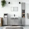 Image de vidaXL Armoires salle de bain 3 pcs sonoma gris
