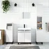 Image de vidaXL Ensemble armoires salle de bain - 3 pcs - Blanc