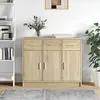 Image de vidaXL Buffet chêne sonoma 91x28x75 cm bois d'ingénierie