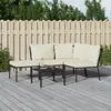 Image de vidaXL Ensemble de jardin 5 pcs avec coussins sable