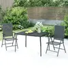 Image de vidaXL Ensemble à manger de jardin 3 pcs - Anthracite