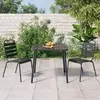 Image de vidaXL Ensemble à manger jardin 3 pièces - Anthracite