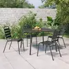 Image de vidaXL Ensemble à manger de jardin 5 pcs - Anthracite