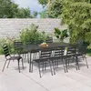 Image de vidaXL Ensemble à manger de jardin - Anthracite