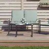 Image de vidaXL Table de jardin 55x40x37 cm - Acier - Anthracite
