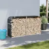 Image de vidaXL Porte-bûches anthracite 180x45x100 cm acier galvanisé