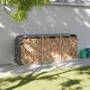 Image de vidaXL Porte-bûches - Anthracite