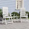 Image de vidaXL Chaises inclinables de jardin lot de 2