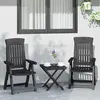 Image de VIDAXL Chaises inclinables avec coussins - Polypropylène
