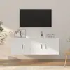 Image de vidaXL Ensemble 2 pcs Blanc