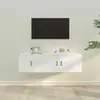 Image de vidaXL Ensemble TV - Blanc (2 pcs)