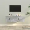 Image de vidaXL Meubles TV 2 pcs - Gris béton