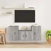 Image de Vidaxl Ensemble de meubles TV 3 pcs - Sonoma gris